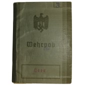 Wehrpaß issued to Emil Zorn, no service. 